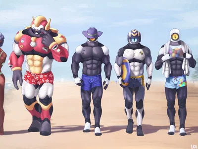Surge Rico Stu and Ricochet 