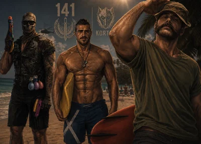 🌊☀️ TRUCE ON THE TIDE LINE 🏖️🪖  [ 141 x KorTac Beach Leave Scenario ]
