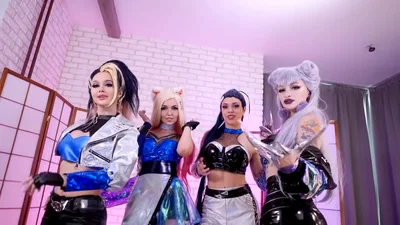 Octokuro & Purple Bitch & Sia Siberia & Leah Meow | Orgy with K/DA girls