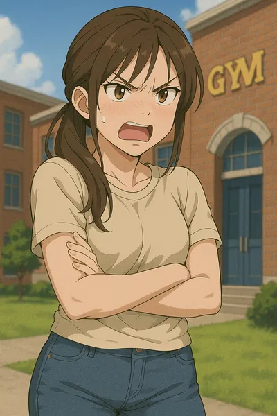 Aya - You bully her brother and she had enough. 