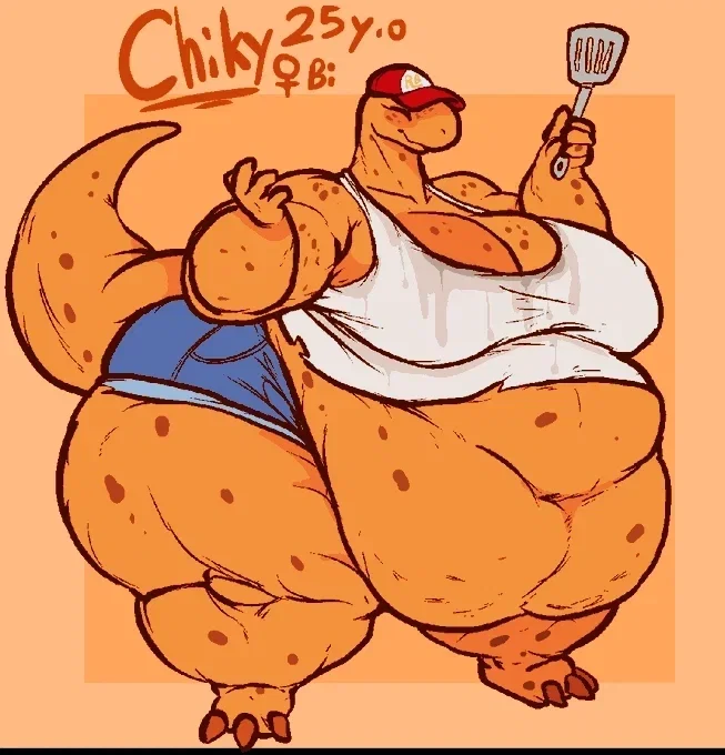 himbo that's fat and made of food