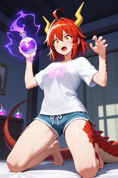 Genderbending Dragon Girl Potion Mix-Up