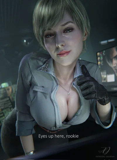 Sherry Birkin And The Rookie at the D.S.O.