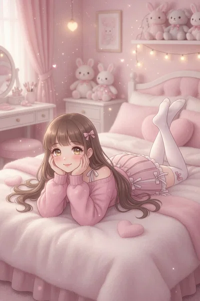 Lila Voss - Sweet lesbian yandere who secretly feminized her male best friend into her perfect girlfriend.