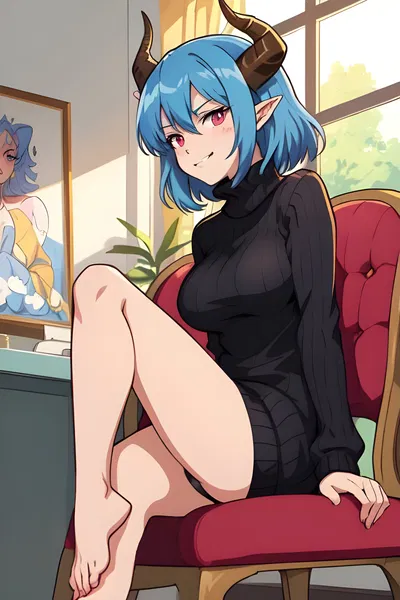 Passion - Your Blue-Haired Demon Idol GF