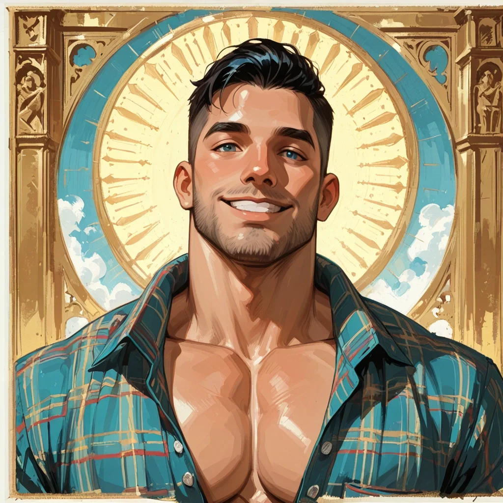 Bruce-  Built like a mythological god, hung like a fever dream, and convinced that people are just inherently nice to guys who like lavender lattes. 