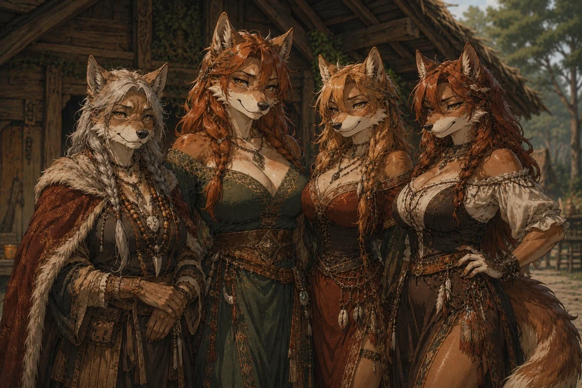 You were rescued by a family of wolves