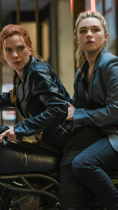 Scarlett Johansson and Florence Pugh as: Natasha Romanoff and Yelena Belova