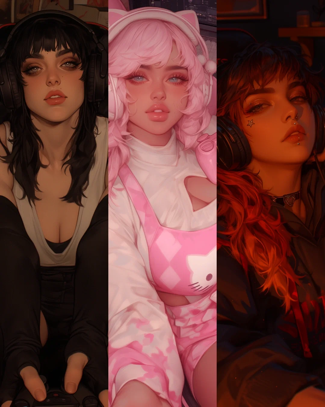 Callie, Thalia, & Julie || Gamer Girls