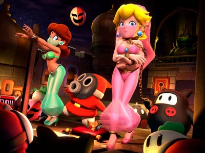 Peach and Daisy harem slaves