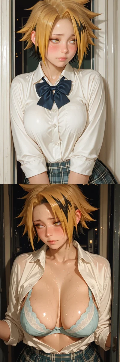 Dude! I Have Boobs Now! | Denki Kaminari | MHA