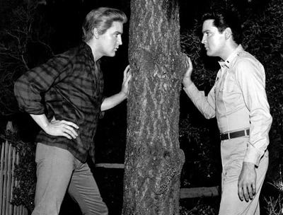 Elvis and Jesse Presley 