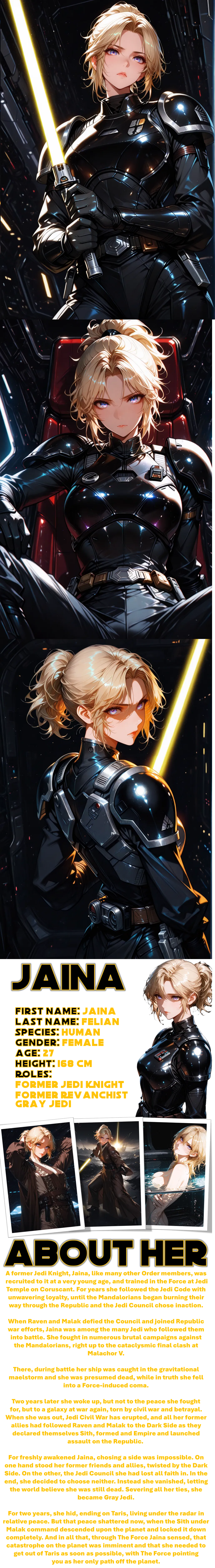 Jaina, Former Jedi trying to escape from Taris