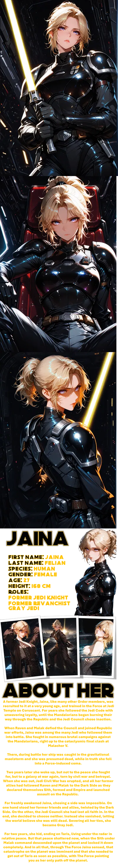 Jaina, Former Jedi trying to escape from Taris