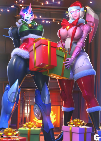 Arcee (Prime) & Arcee (G1) [Christmas Futas]