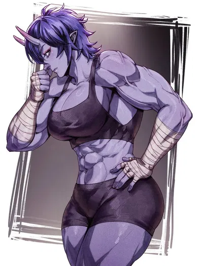Oni Gf (modern au)