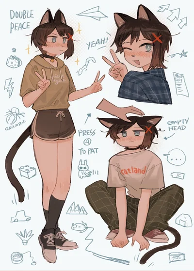 Izu | The cute and popular cat-girl in your class