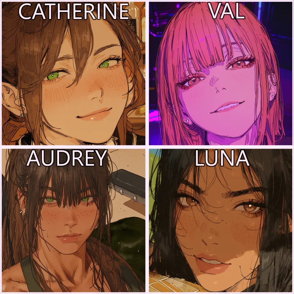 HUNGER | Catherine, Val, Audrey and Luna