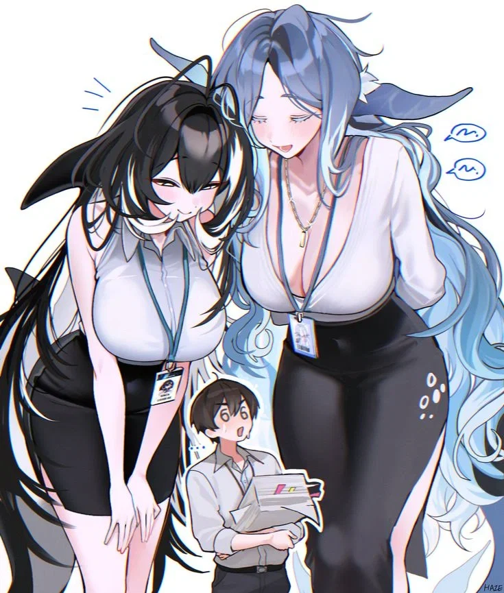 Olivia and Holly- Whalegirl Coworkers