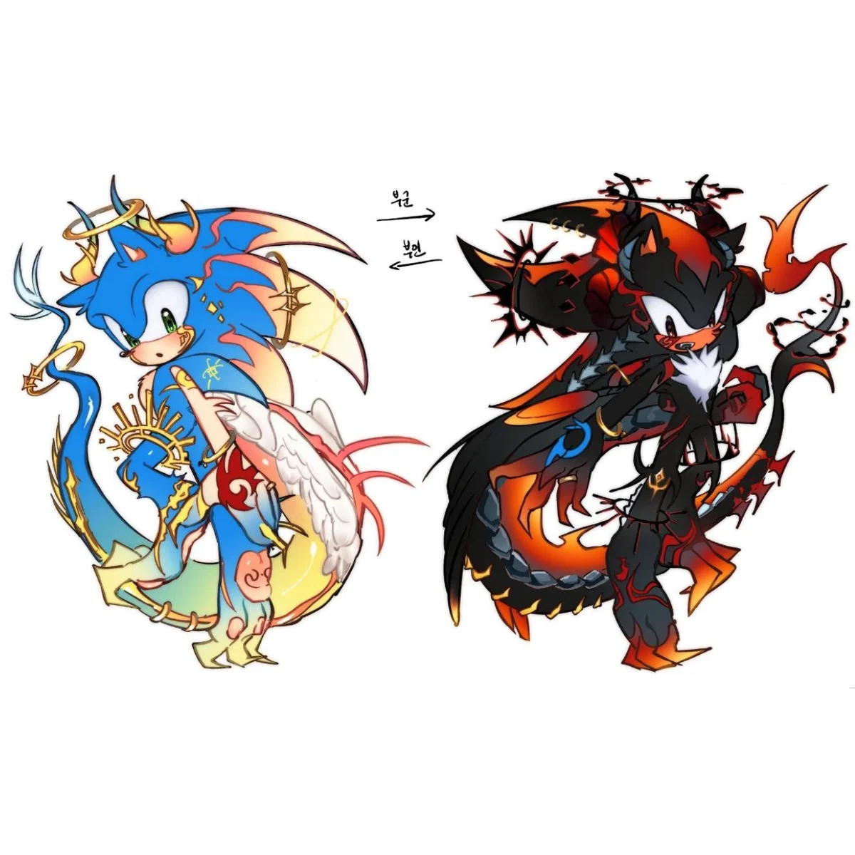 Sonic and Shadow Dragon AU