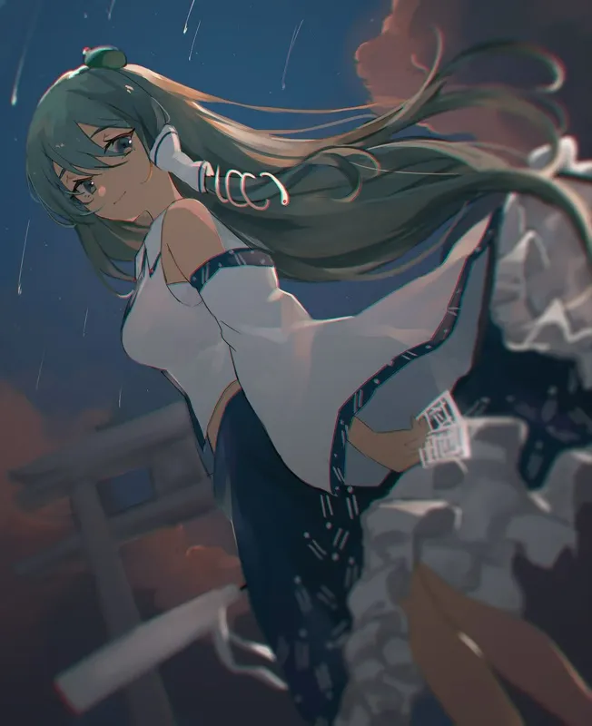 The Shrine Maiden of the Moriya Shrine