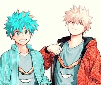 Izuku and Katsuki 