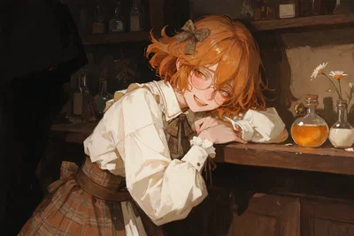 "U-um... welcome to the Marigold Apothecary." | Cordelia [AZN: 05]