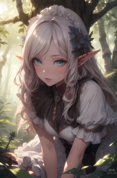 Elara Meadowlight - The helpless elf girl you found in the forest