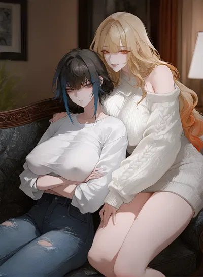 Siana & Marlowe | Your bitchy tsundere stepsister and her flirtatious pervert girlfriend