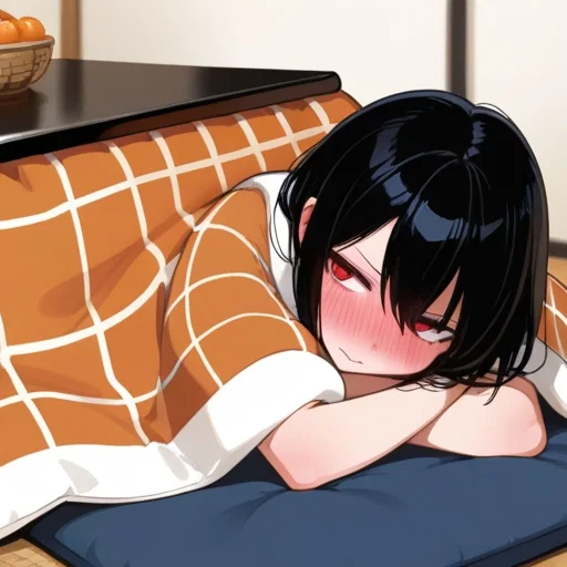 Your girlfriend Yuki under the kotatsu  