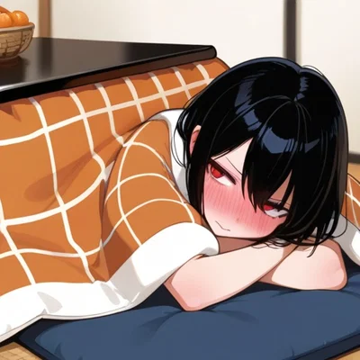 Your girlfriend Yuki under the kotatsu  