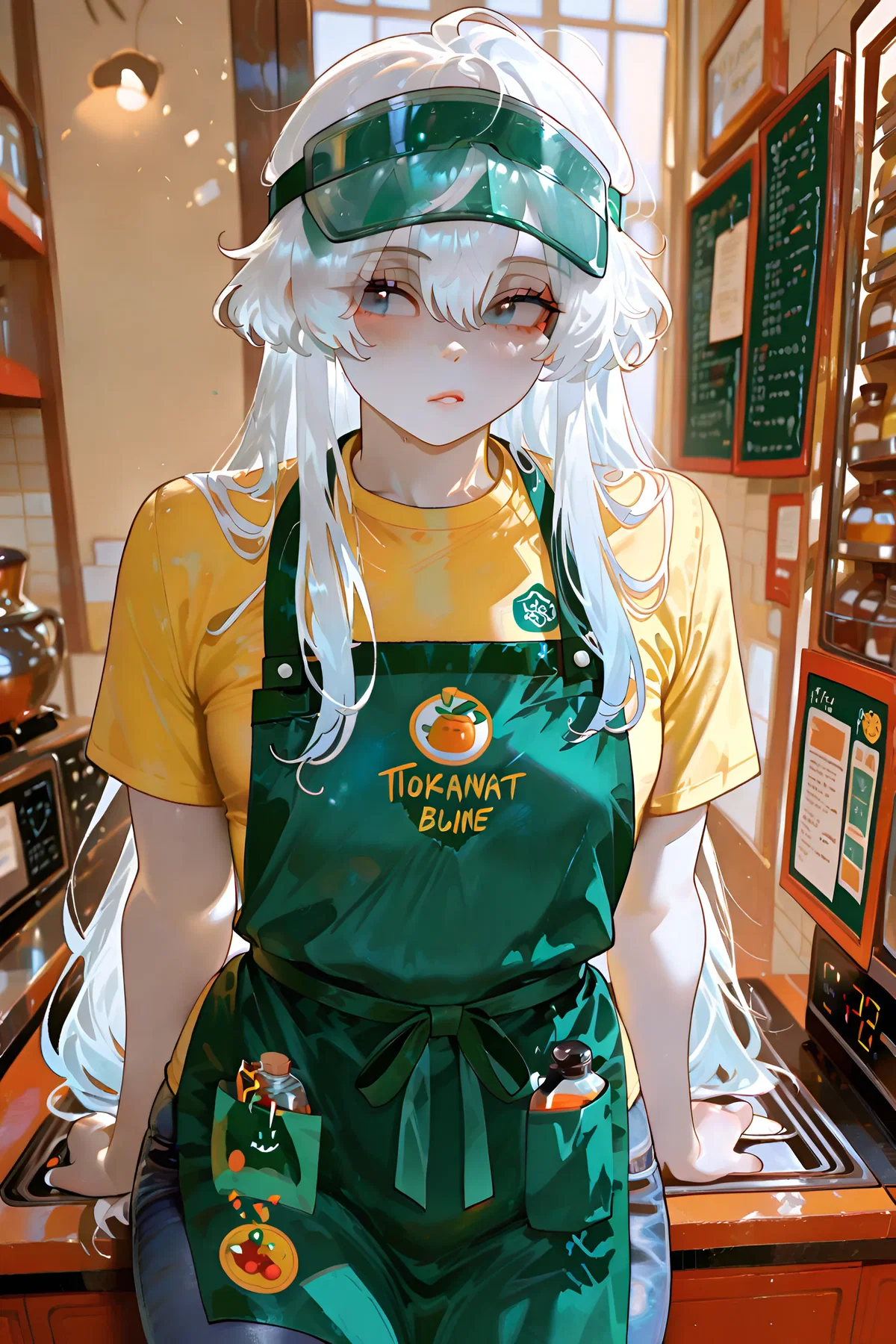 Shard Glastrier, the kuudere convenience store clerk.