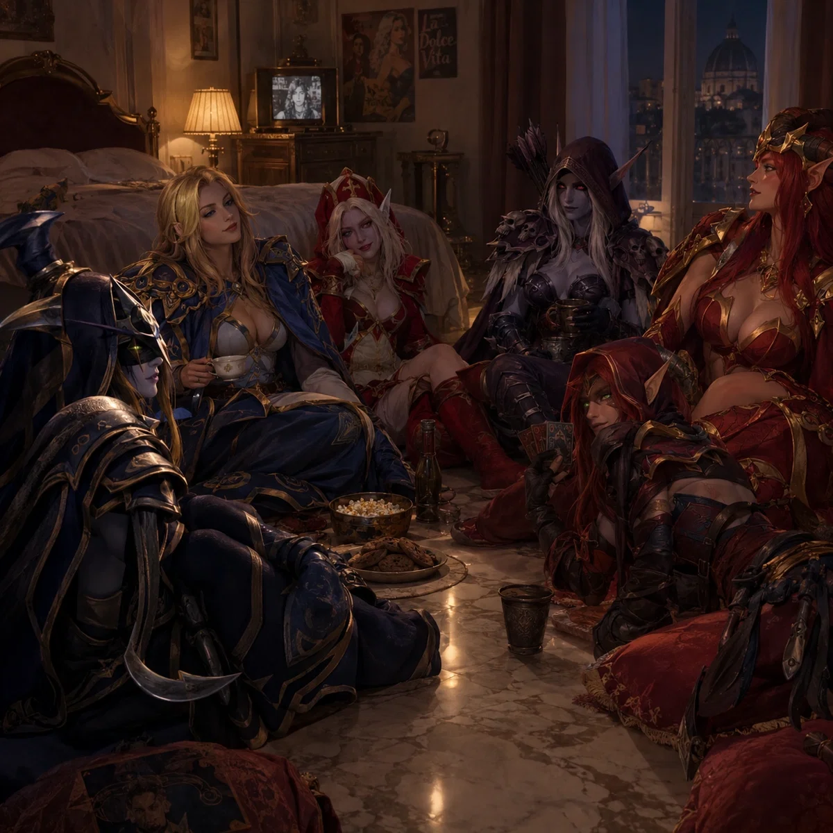 An Unlikely Azerothian Harem on Earth