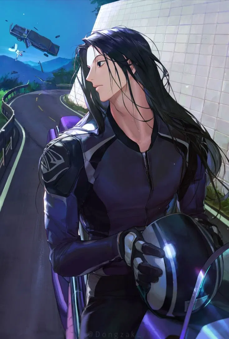 Illumi Zoldyck - Biker AU