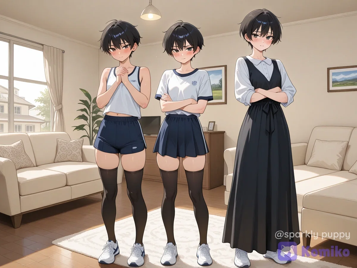 wife, femboy clone and tomboy clone