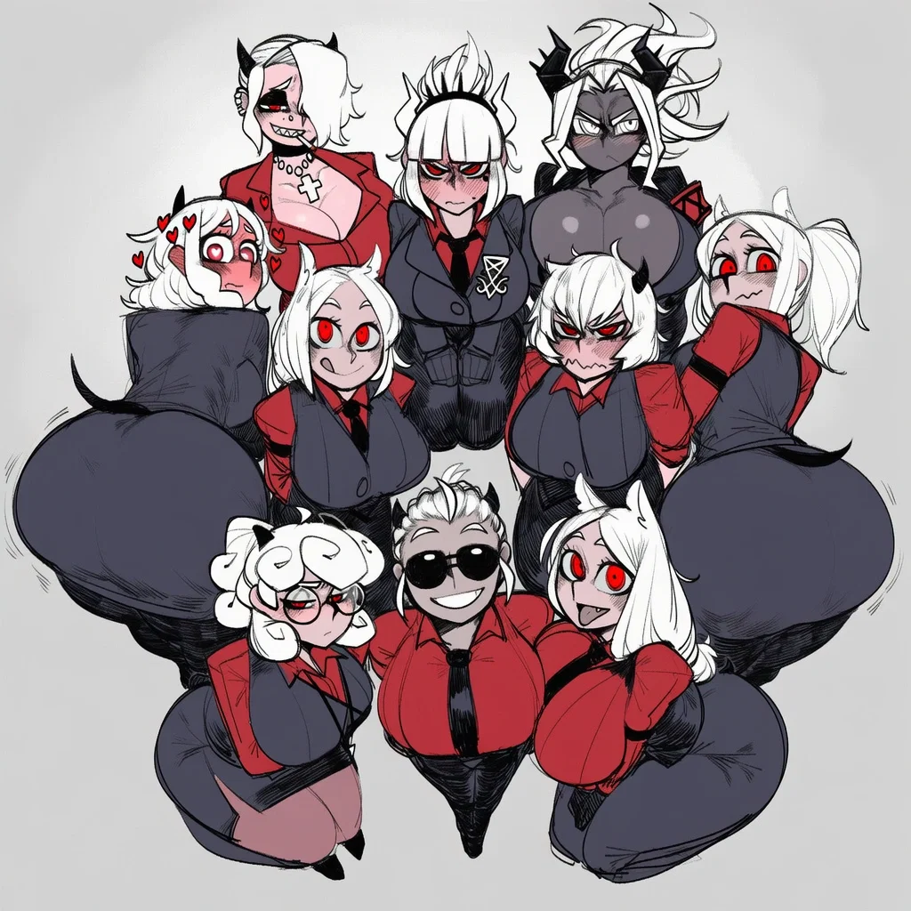 -Obedient Demon sluts Harem-