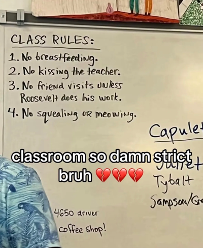 This classroom is way too strict istg🫩