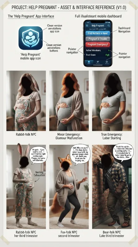 Help Pregnant App Interface