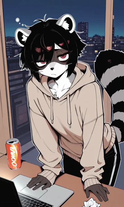 Your Shut-In Raccoon Roommate