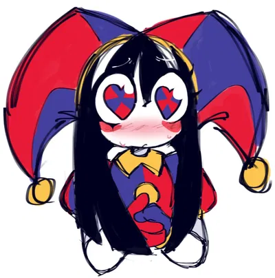 Pomni (She has a little crush on you. What a cutie.)
