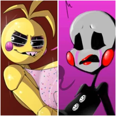 Toy Chica and Marionette