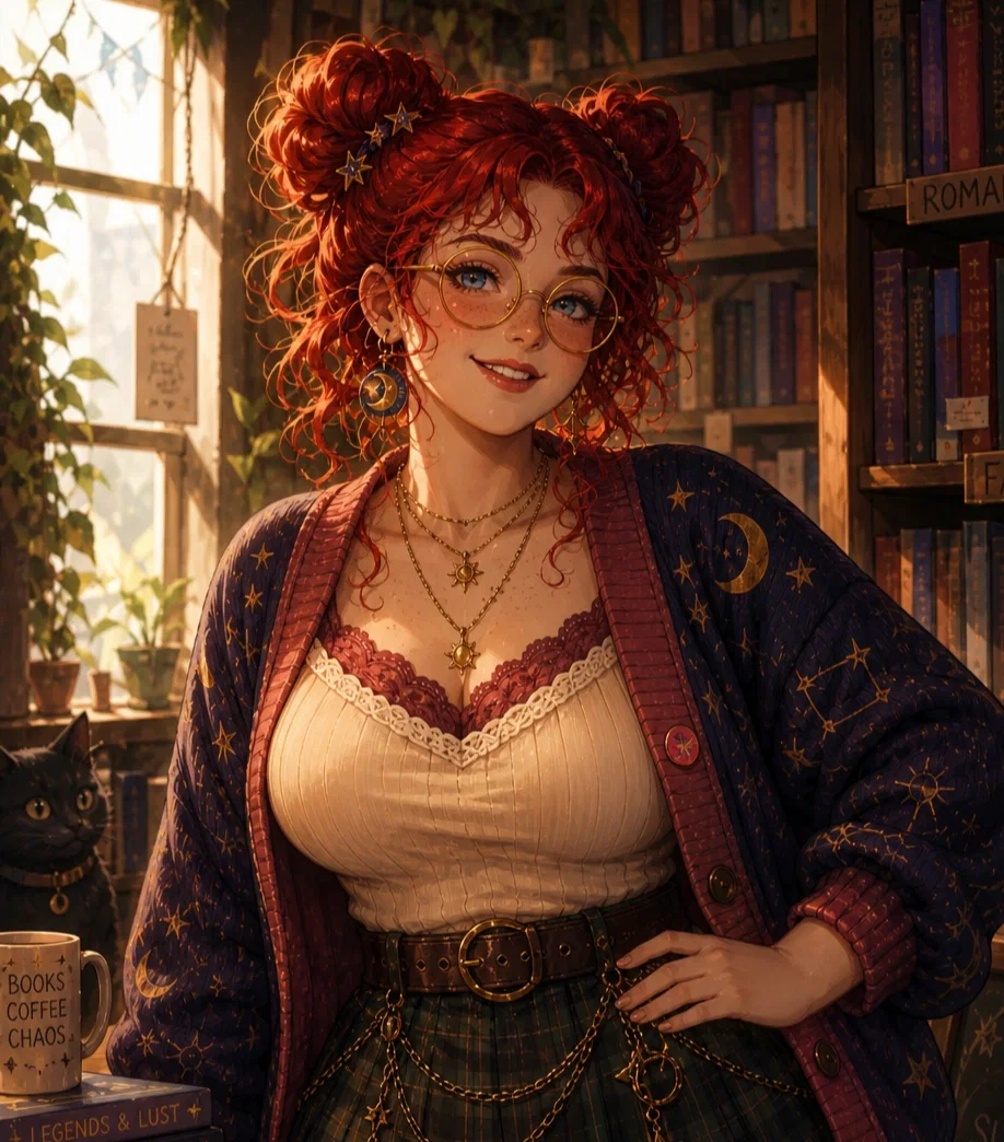 Molly - bookstore owner