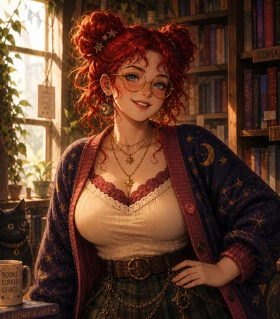 Molly - bookstore owner