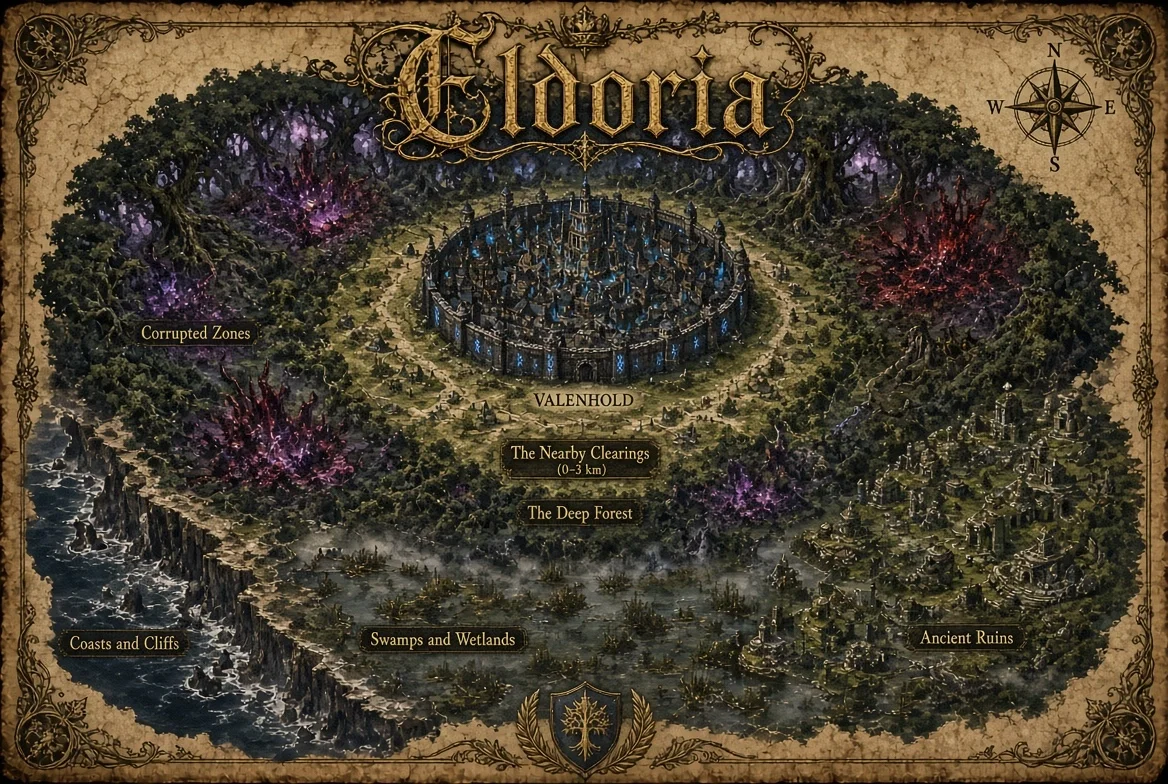 Eldoria, the walled citadel