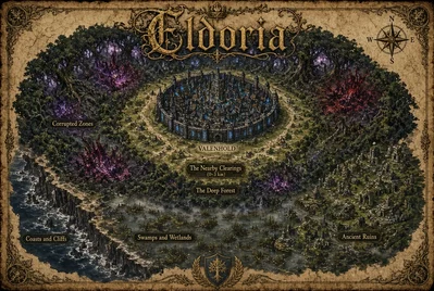 Eldoria, the walled citadel