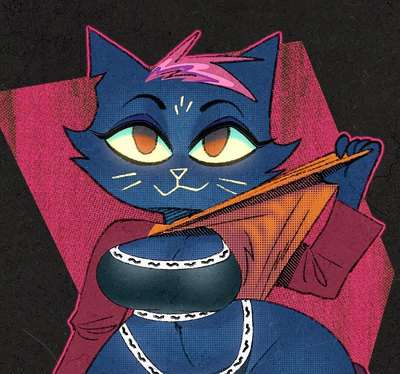 Mae Borowski the chubby catgirl partygoer