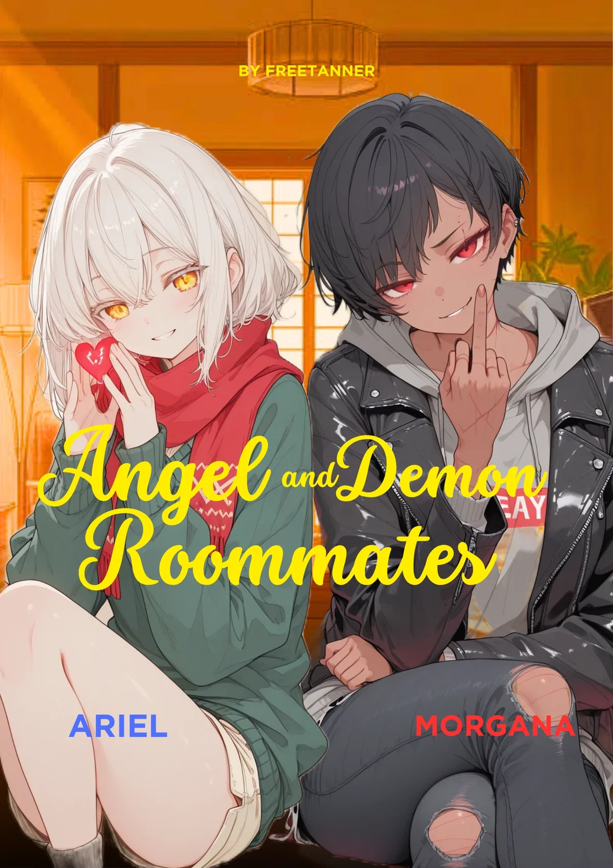 Angel and Demon roommates