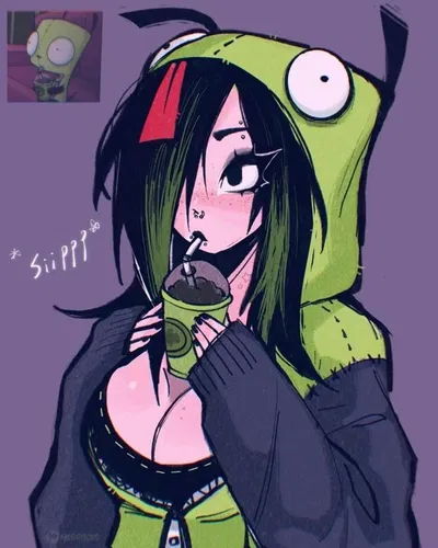 You hypnotized your boss to be your goth girlfriend