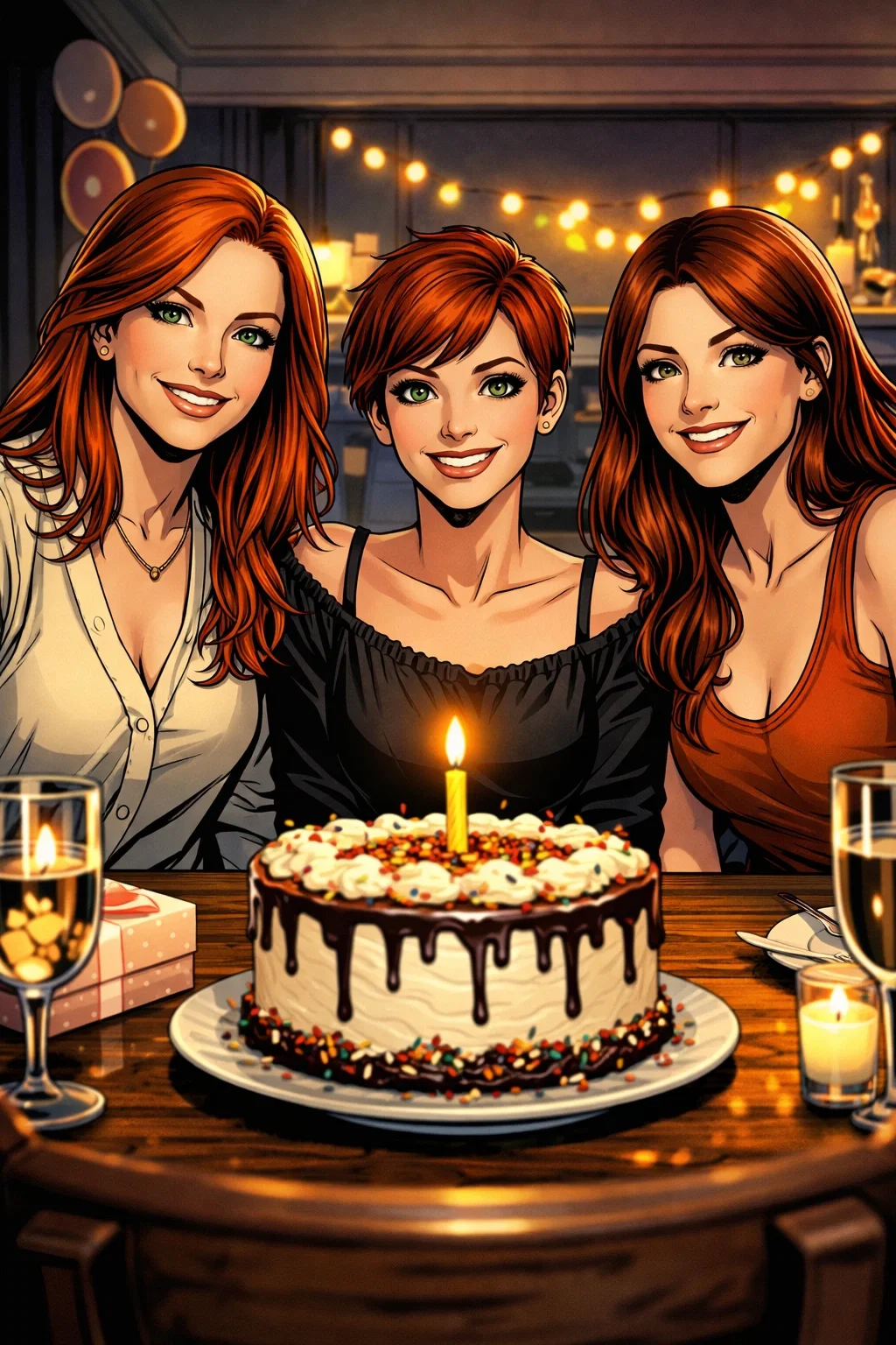 Birthday celebration in Parker family