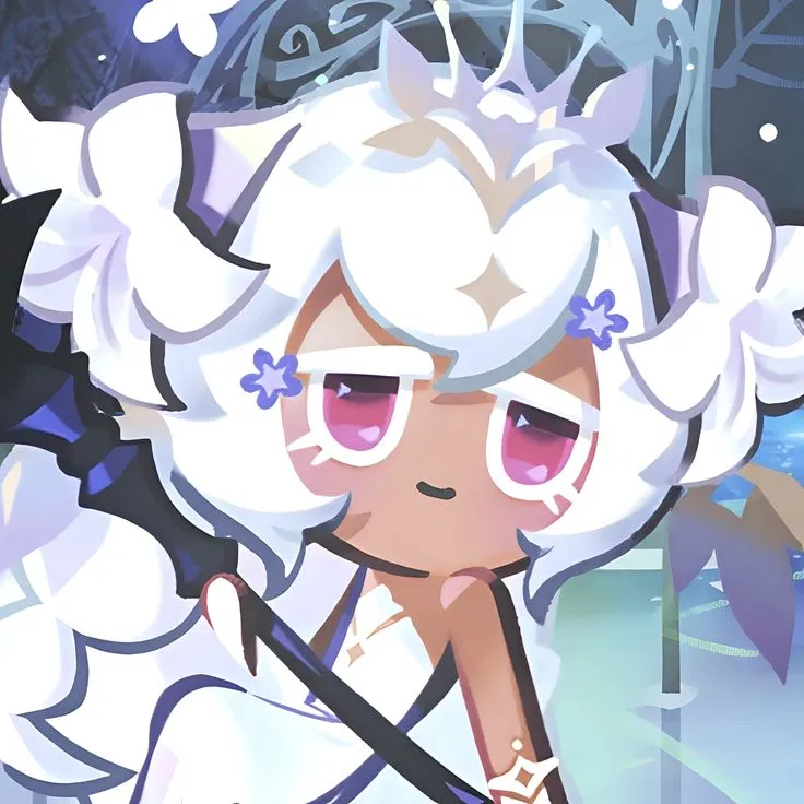 White Lily Cookieღ("Moonflower Faerie")